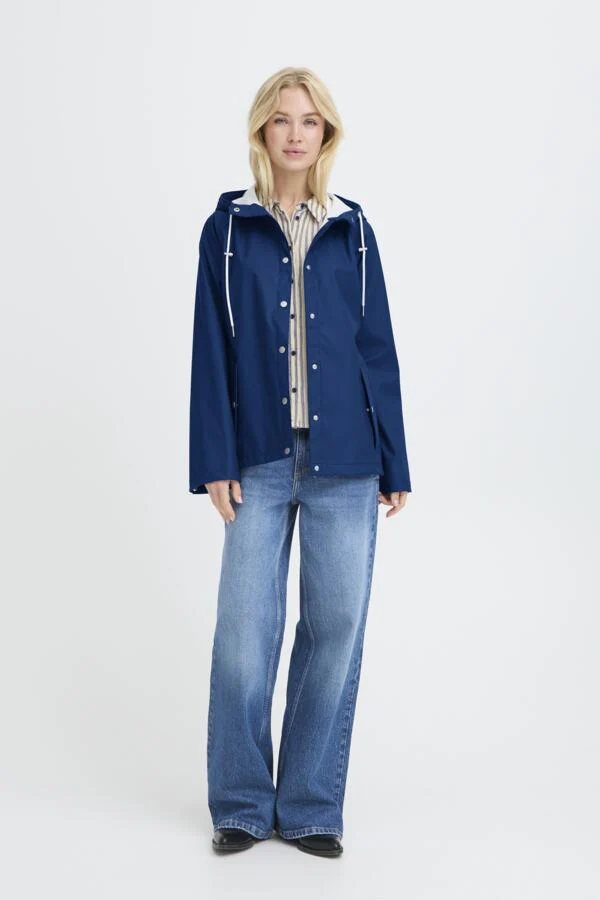 AVAN 9 Short Raincoat in Bright Blue - Image 6